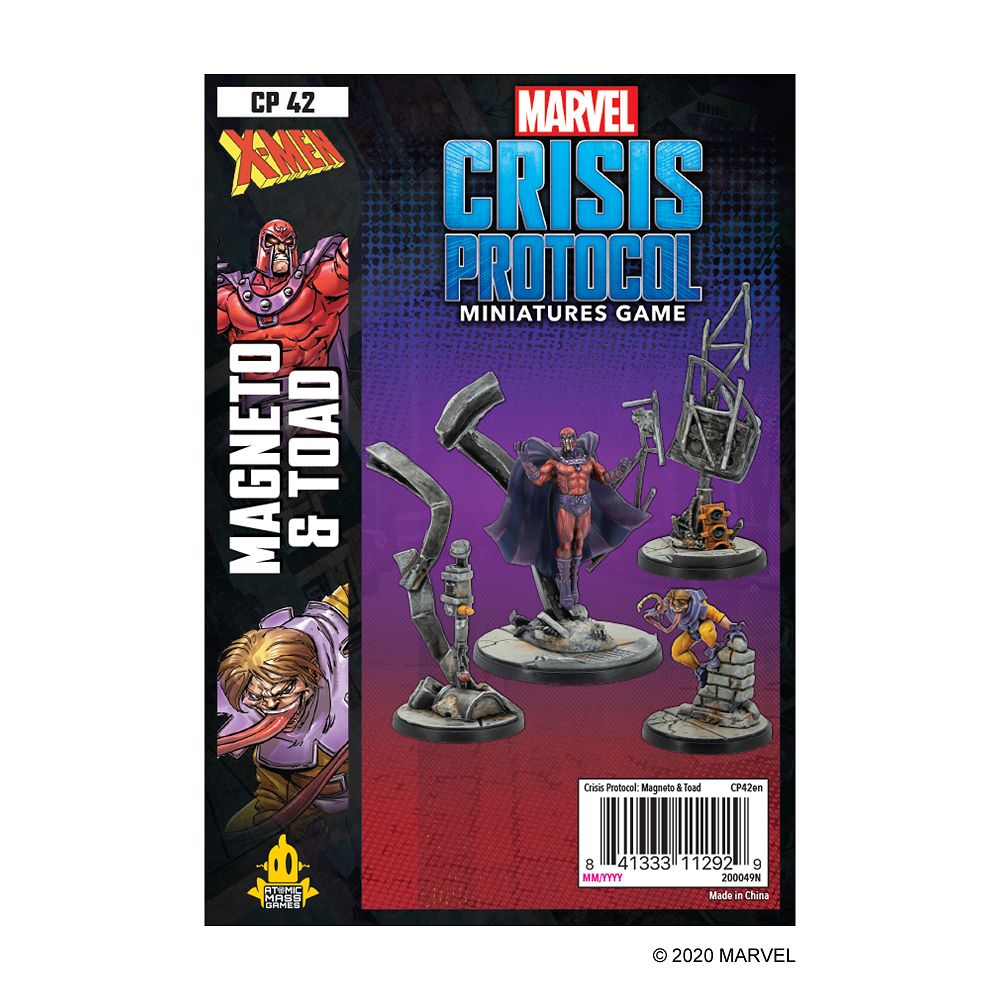 Marvel Crisis Protocol Magneto & Toad Miniatures Atomic Mass Games   