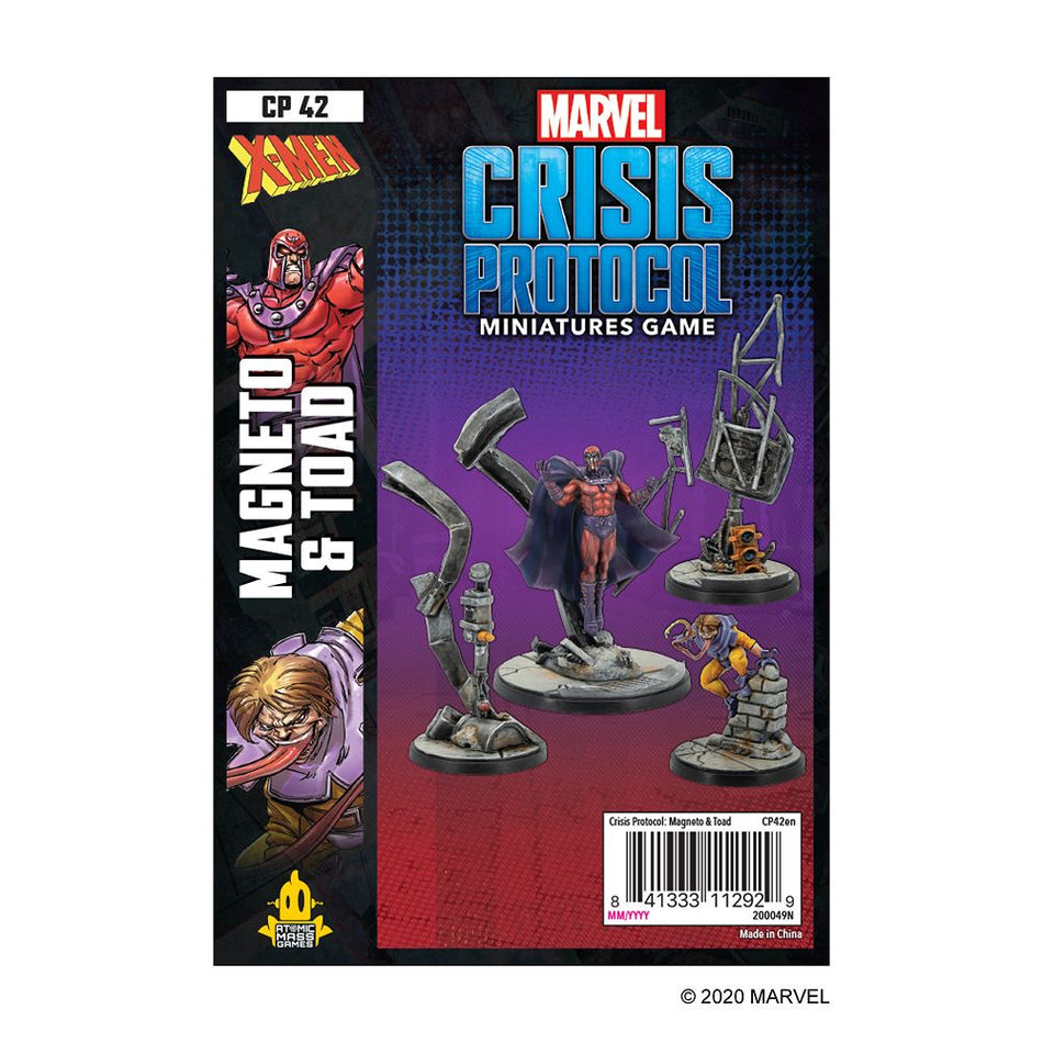 Marvel Crisis Protocol Magneto & Toad Miniatures Atomic Mass Games   