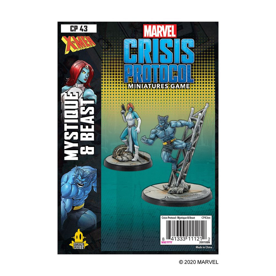 Marvel Crisis Protocol Mystique & Beast Miniatures Atomic Mass Games   