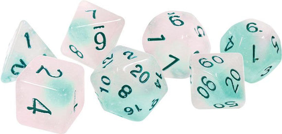 Sirius Dice 7ct Polyhedral Dice Set Frosted Glowworm Dice Sirius Dice   