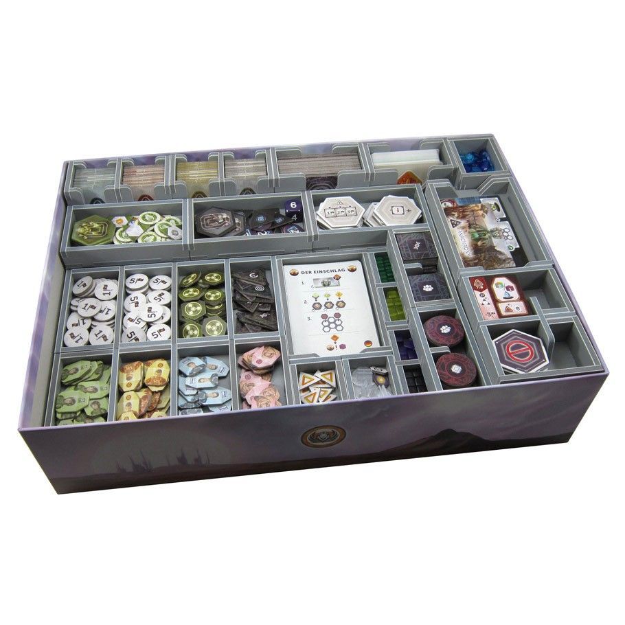 Folded Space Box Insert: Anachrony & Exosuit Commander Pack Expansion Board Game Organization Folded Space   