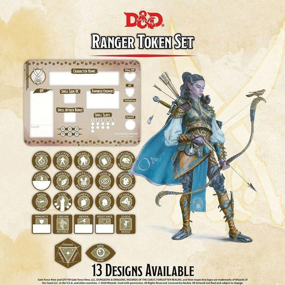 D&D Ranger Token Set Role Playing Games Other   