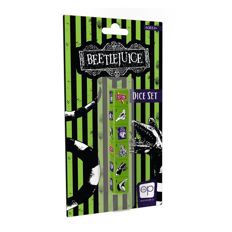 Beetlejuice 6ct D6 Dice Set Dice USAopoly   