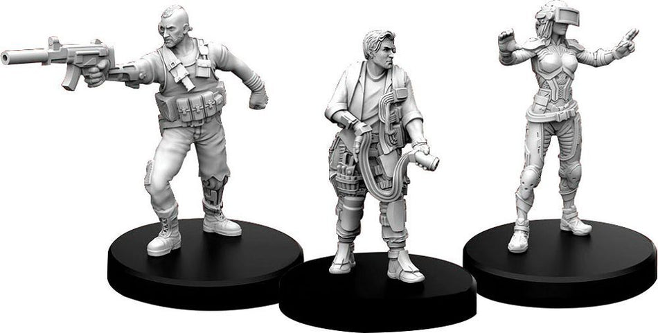 Cyberpunk Red RPG: Edgerunners A - Solo, Tech, and Netrunner Miniatures Miniatures Monster Fight Club   