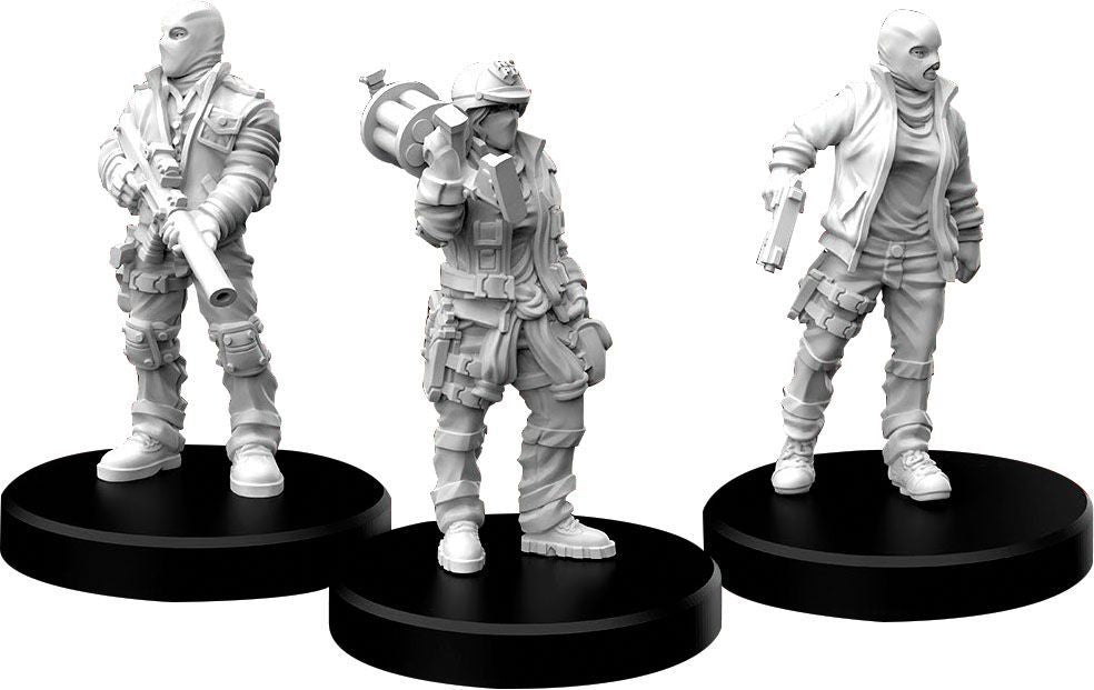 Cyberpunk Red RPG: Combat Zoners - Heavies Miniatures Miniatures Monster Fight Club   