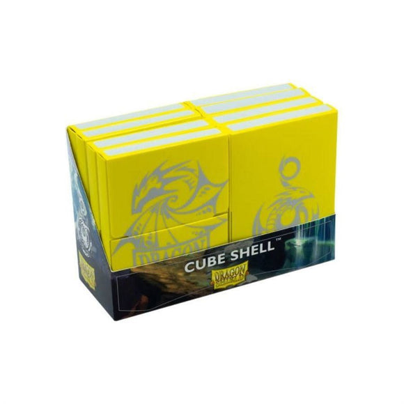 Dragon Shield 8ct Deck Box Cube Shell Yellow (30514) Supplies Arcane Tinmen   