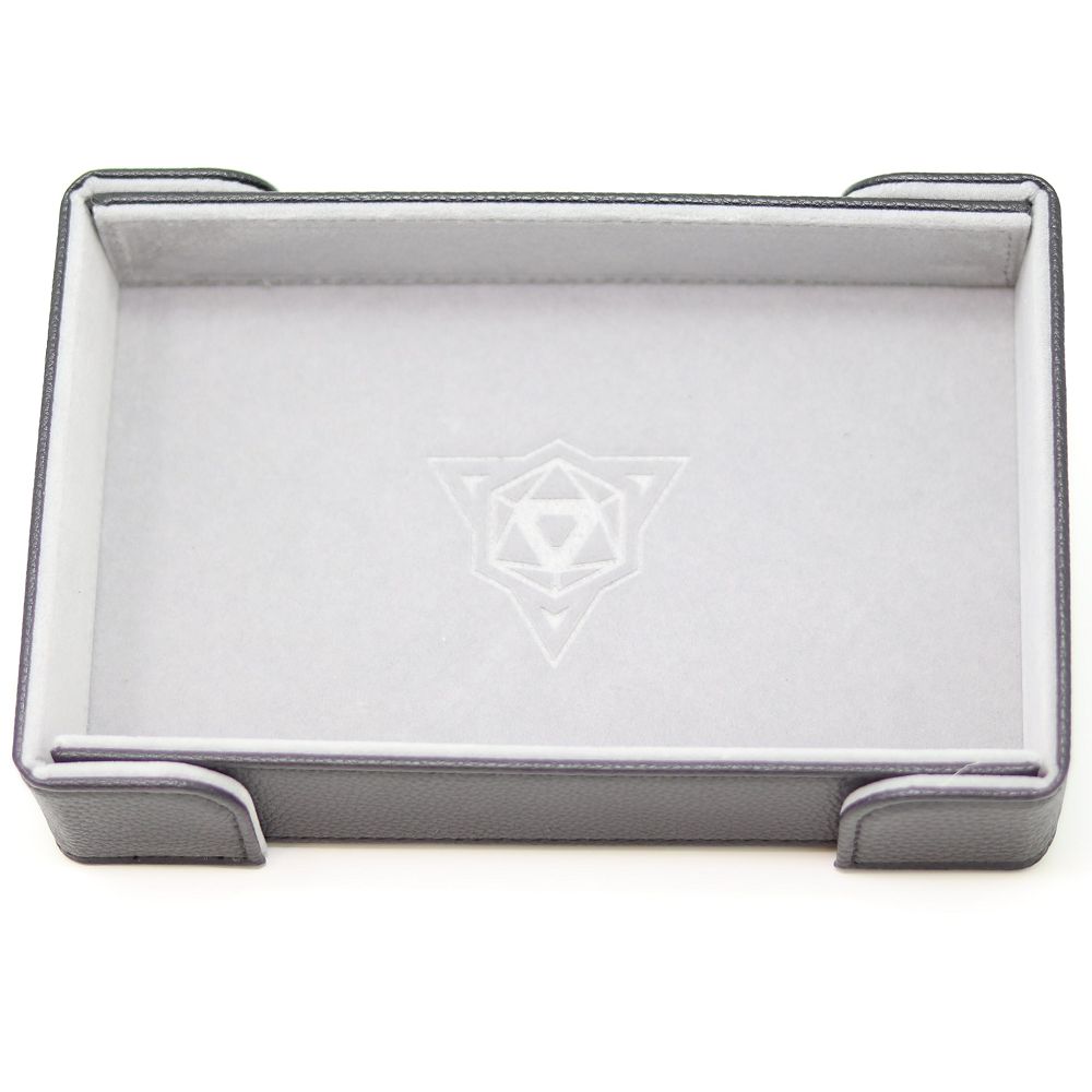 Die Hard Dice Magnetic Rectangle Dice Tray w/ Gray Velvet Dice Die Hard Dice