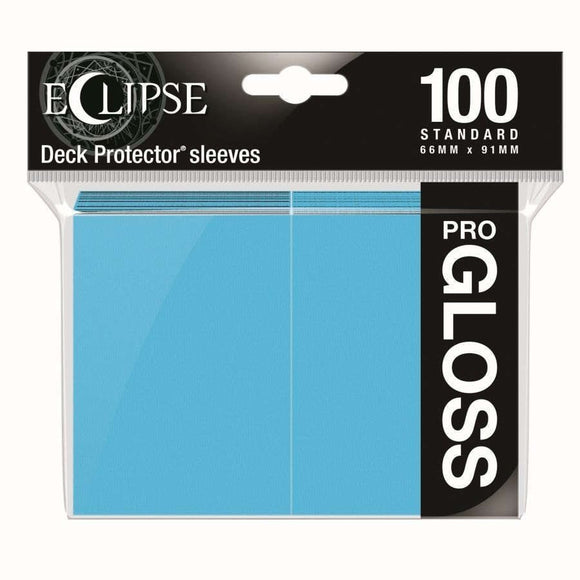 Ultra Pro Standard Card Game Sleeves 100ct Eclipse Gloss Sky Blue (15603) Supplies Ultra Pro   