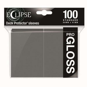 Ultra Pro Standard Card Game Sleeves 100ct Eclipse Gloss Smoke Gray (15611) Supplies Ultra Pro   