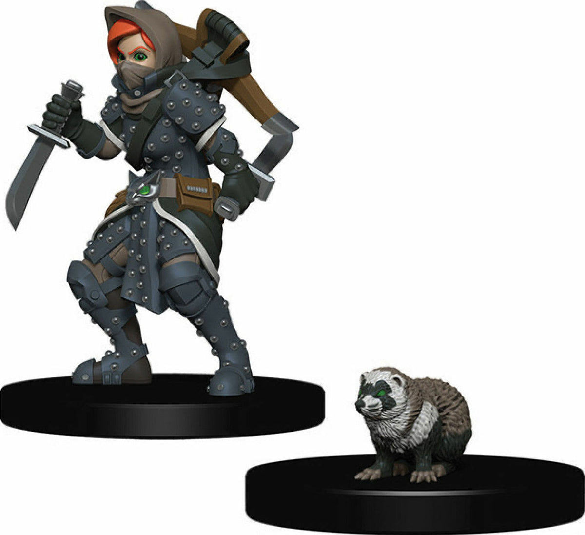 WizKids Wardlings: Girl Rogue & Badger Miniatures WizKids   