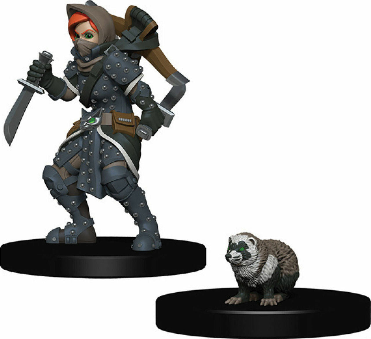 WizKids Wardlings: Girl Rogue & Badger Miniatures WizKids   