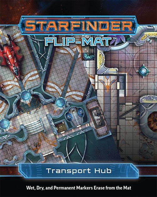 Starfinder Flip Mat Transport Hub RPG Maps Paizo   
