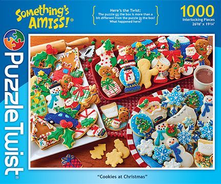 Puzzle Twist Something's Amiss 1000 Piece Cookies at Christmas  Common Ground Games   