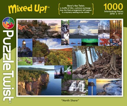 Puzzle Twist Mixed Up 1000 Piece North Shore  Common Ground Games   