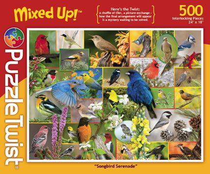 Puzzle Twist Mixed Up 500 Piece Songbird Serenade Puzzles Other