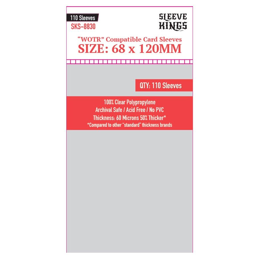 Sleeve Kings Card Sleeves 110ct War of the Ring 68x120mm  Other   
