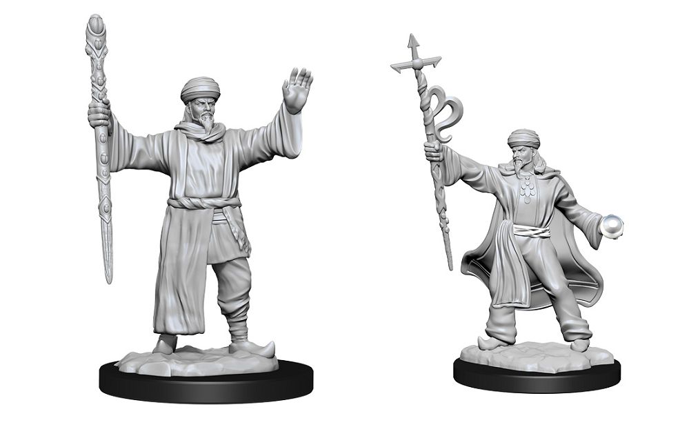 Nolzur’s Marvelous Unpainted Miniatures Human Male Wizard (90137) Miniatures WizKids   