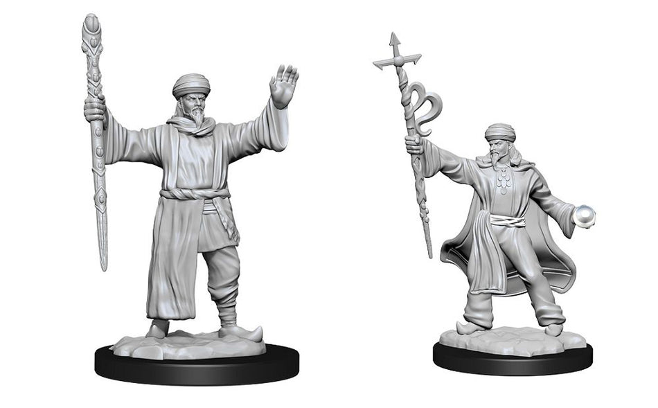 Nolzur’s Marvelous Unpainted Miniatures Human Male Wizard (90137) Miniatures WizKids   