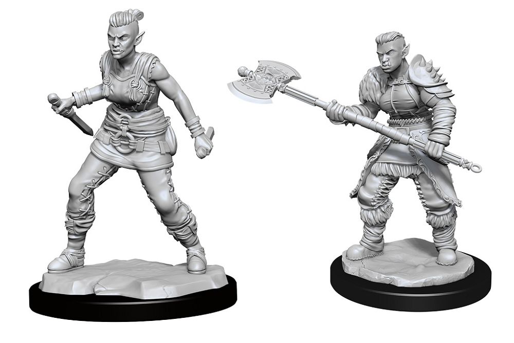 Nolzur’s Marvelous Unpainted Miniatures Orc Female Barbarian (90145) Miniatures WizKids   