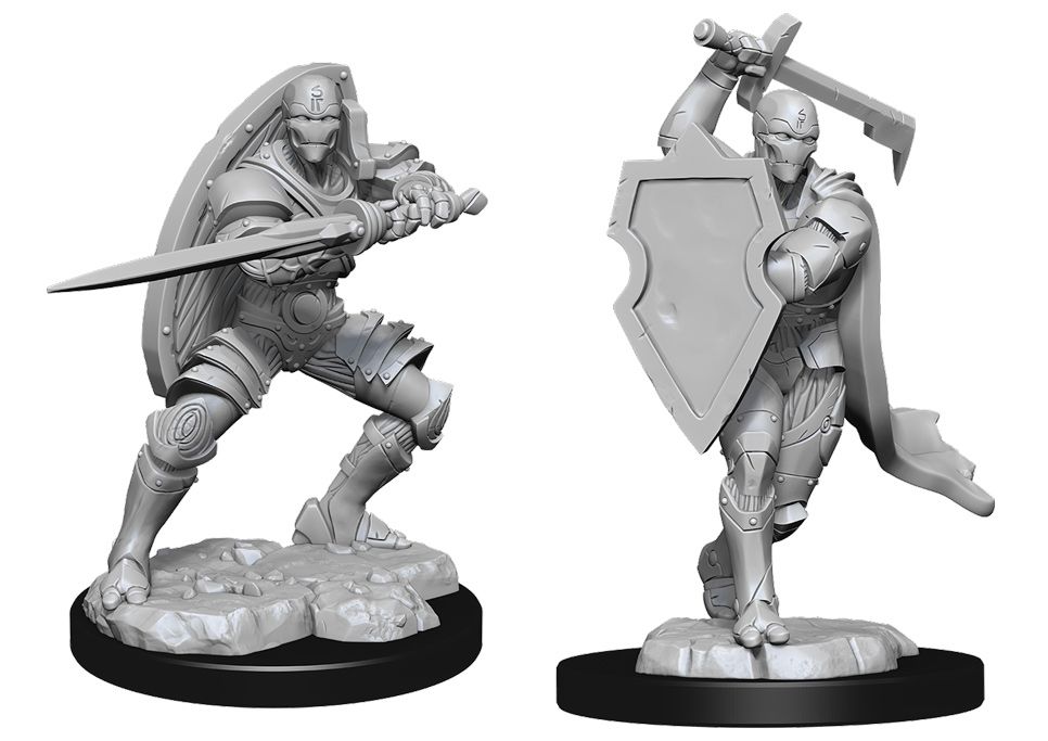 Nolzur’s Marvelous Unpainted Miniatures Warforged Male Fighter (90147) Miniatures WizKids   