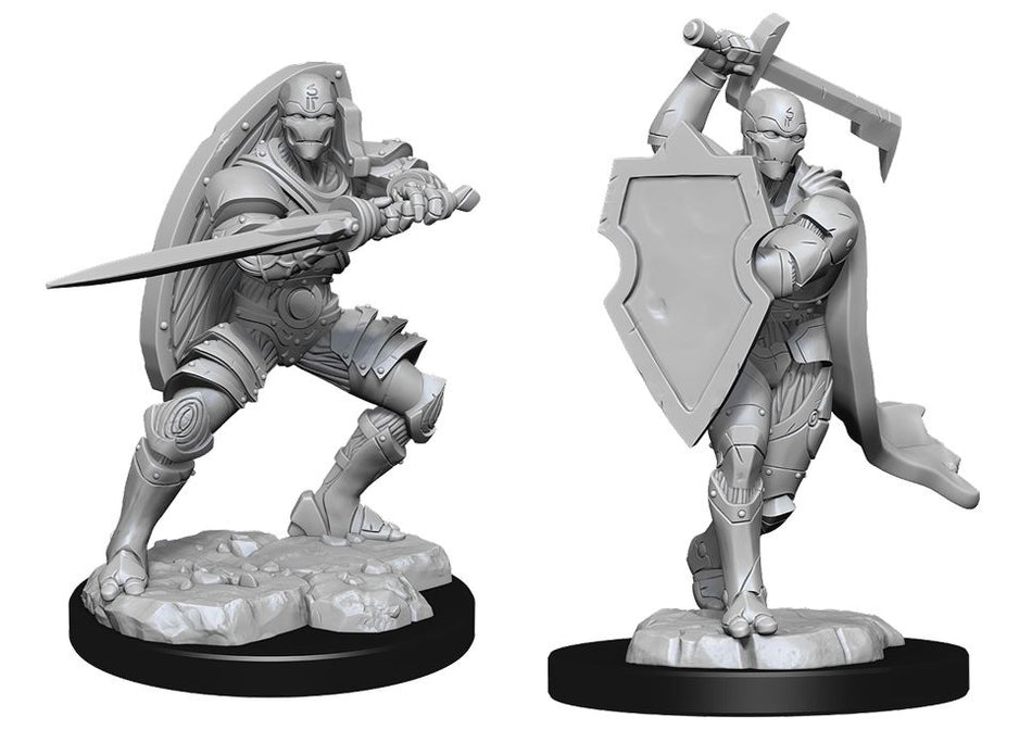 Nolzur’s Marvelous Unpainted Miniatures Warforged Male Fighter (90147) Miniatures WizKids   