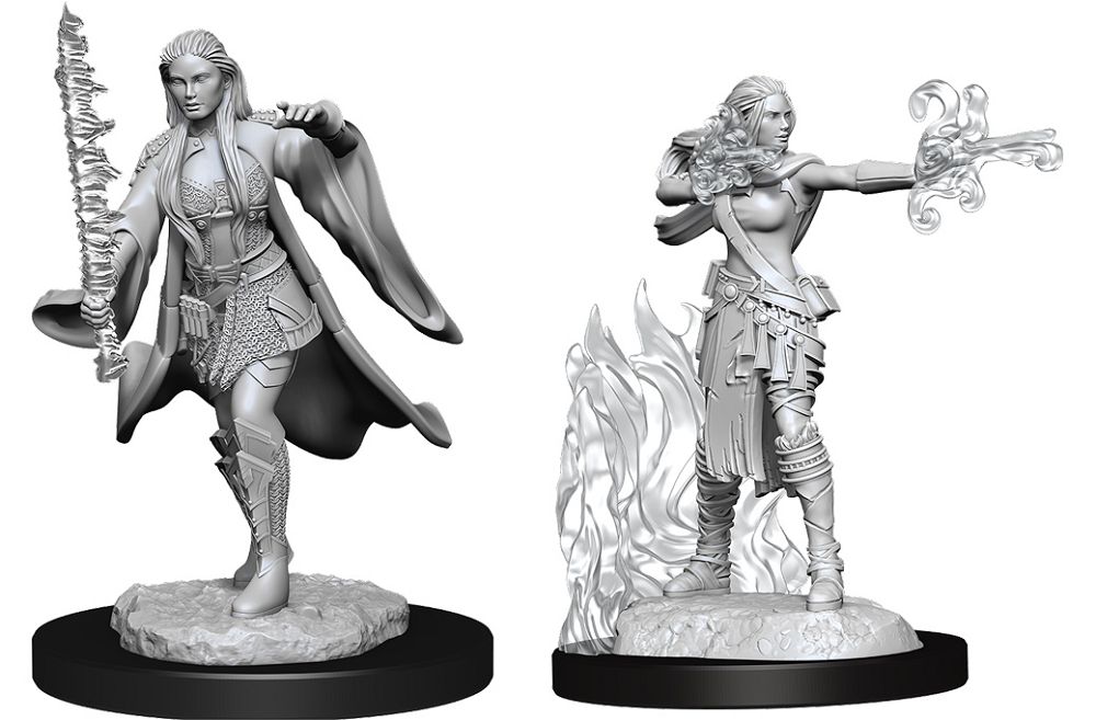 Nolzur’s Marvelous Unpainted Miniatures Multiclass Female Warlock + Sorcerer (90149) Miniatures WizKids   