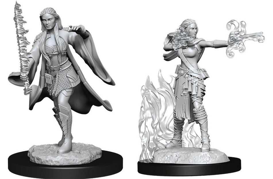Nolzur’s Marvelous Unpainted Miniatures Multiclass Female Warlock + Sorcerer (90149) Miniatures WizKids   