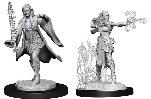 Nolzur’s Marvelous Unpainted Miniatures Multiclass Female Warlock + Sorcerer (90149)  Common Ground Games   