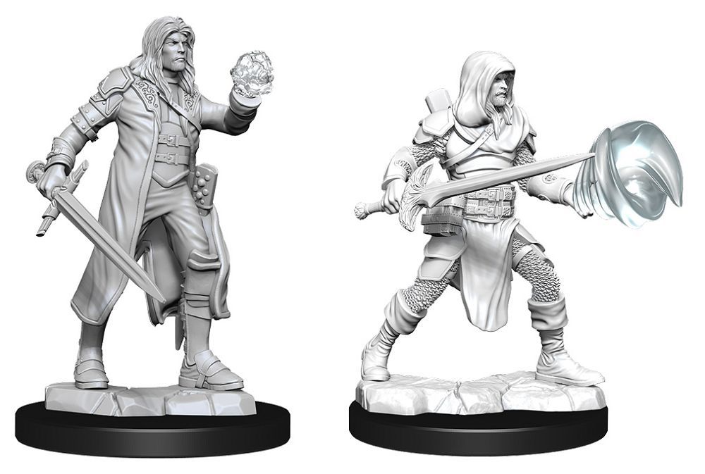 Nolzur’s Marvelous Unpainted Miniatures Multiclass Male Fighter + Wizard (90150) Miniatures WizKids   