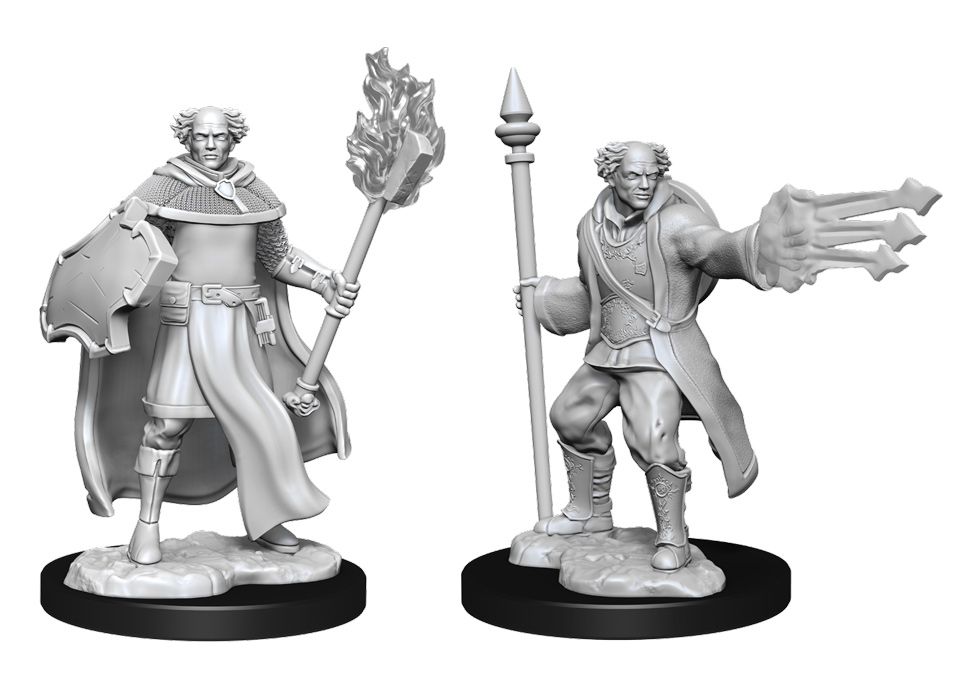 Nolzur’s Marvelous Unpainted Miniatures Multiclass Male Cleric + Wizard (90151) Miniatures WizKids   