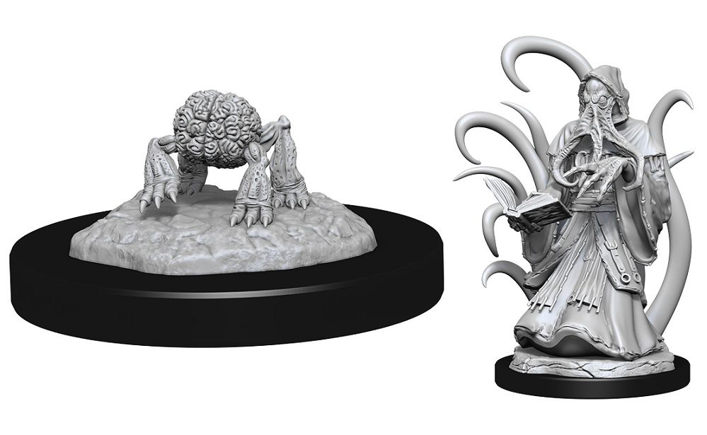 Nolzur’s Marvelous Unpainted Miniatures Alhoon & Intellect Devourer (90158) Miniatures WizKids   