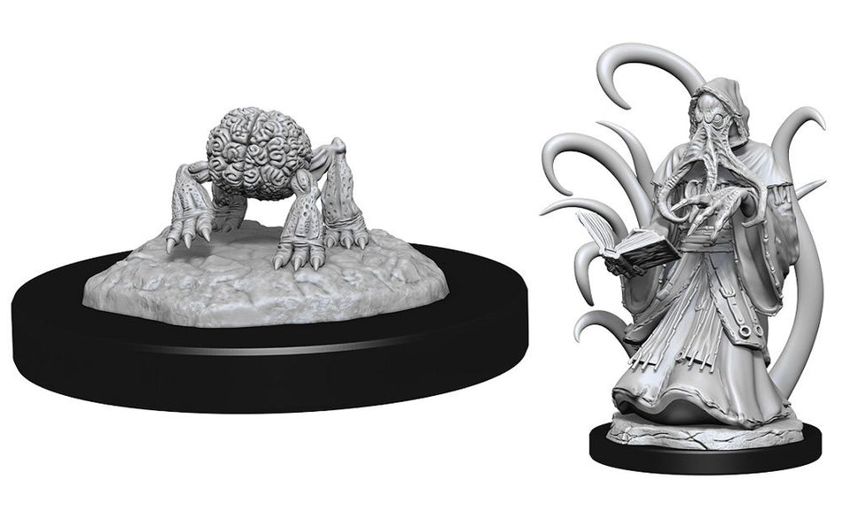 Nolzur’s Marvelous Unpainted Miniatures Alhoon & Intellect Devourer (90158) Miniatures WizKids   