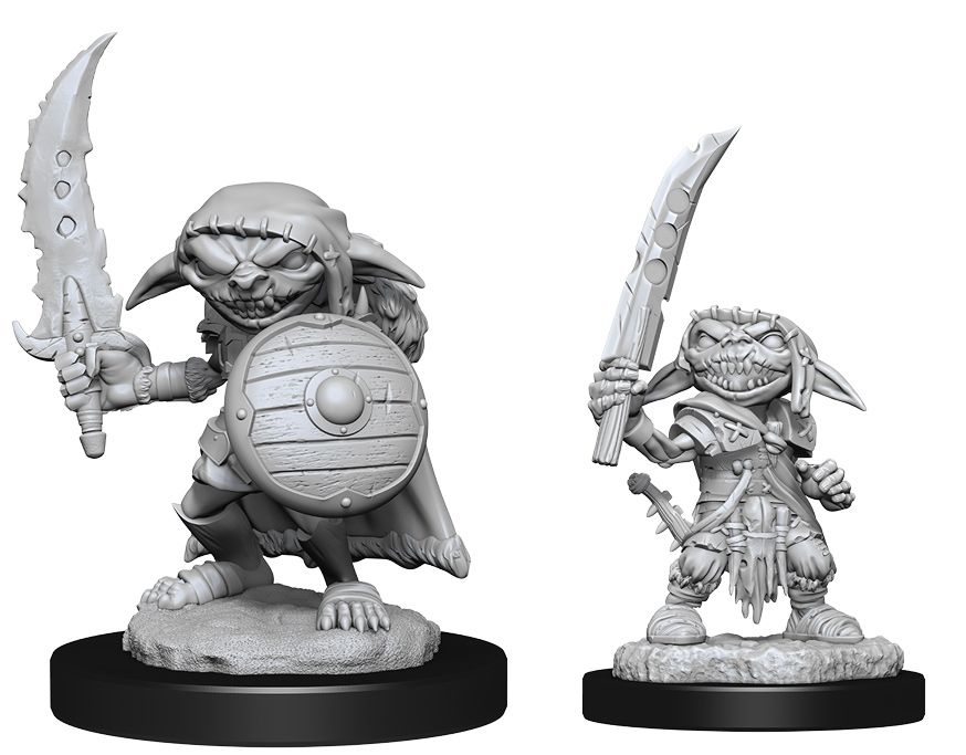 Pathfinder Battles Deep Cuts Unpainted Miniatures: Goblin Male Fighter (90172) Miniatures WizKids   