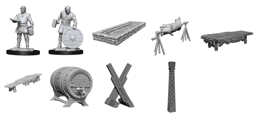 Wizkids Deep Cuts Unpainted Miniatures: Vikings (90175) Miniatures WizKids   