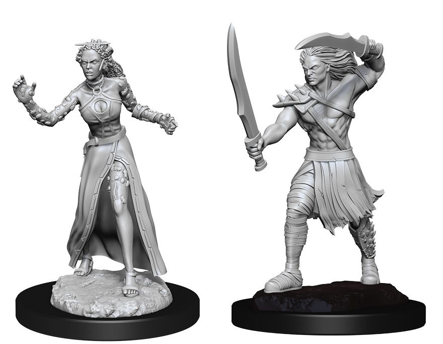 Magic the Gathering Unpainted Miniatures: Vampire Lacerator & Vampire Hexmage (90179) Miniatures WizKids   