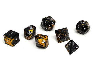 Norse Foundry Aluminum Elite Dice of the Elvenkind 7pc Polyhedral Dice Set - Gold  Norse Foundry   