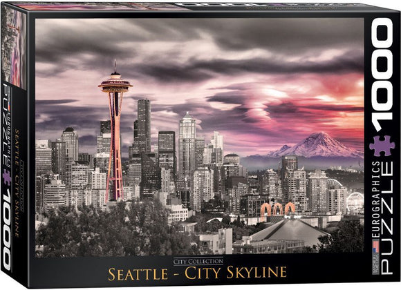Seattle City Skyline 1000pc Puzzle  Common Ground Games   