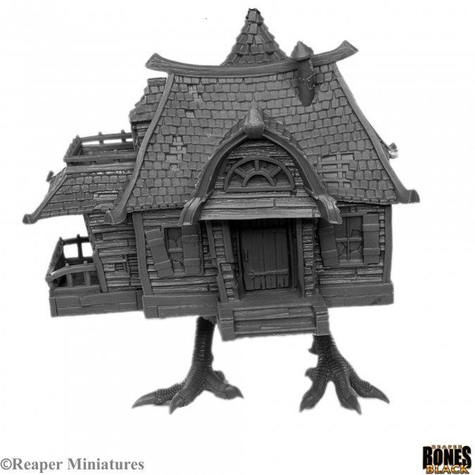 Reaper Miniatures Bones Black Baba Yaga's Hut (44130) Miniatures Reaper Miniatures   
