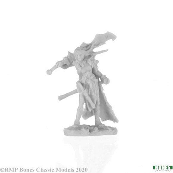 Reaper Miniatures Bones Talnyth, Female Elf Barbarian (77740)  Reaper Miniatures   