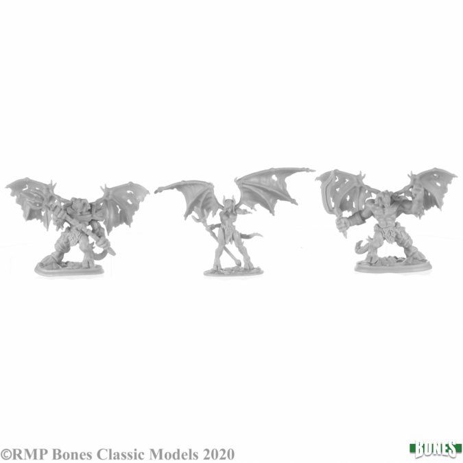 Reaper Miniatures Bones Devils (3) (77684) Miniatures Reaper Miniatures   