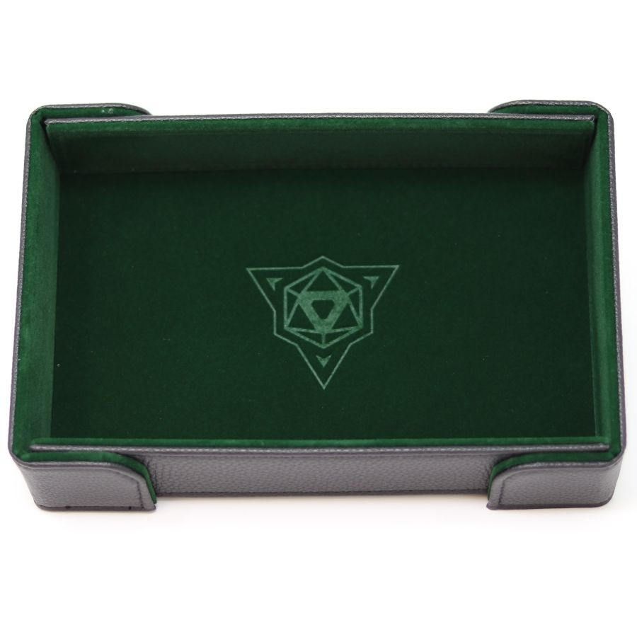 Die Hard Dice Magnetic Rectangle Dice Tray w/ Green Velvet Dice Die Hard Dice