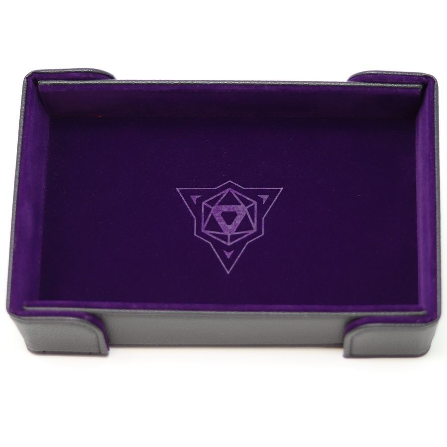 Die Hard Dice Magnetic Rectangle Dice Tray w/ Purple Velvet Dice Die Hard Dice