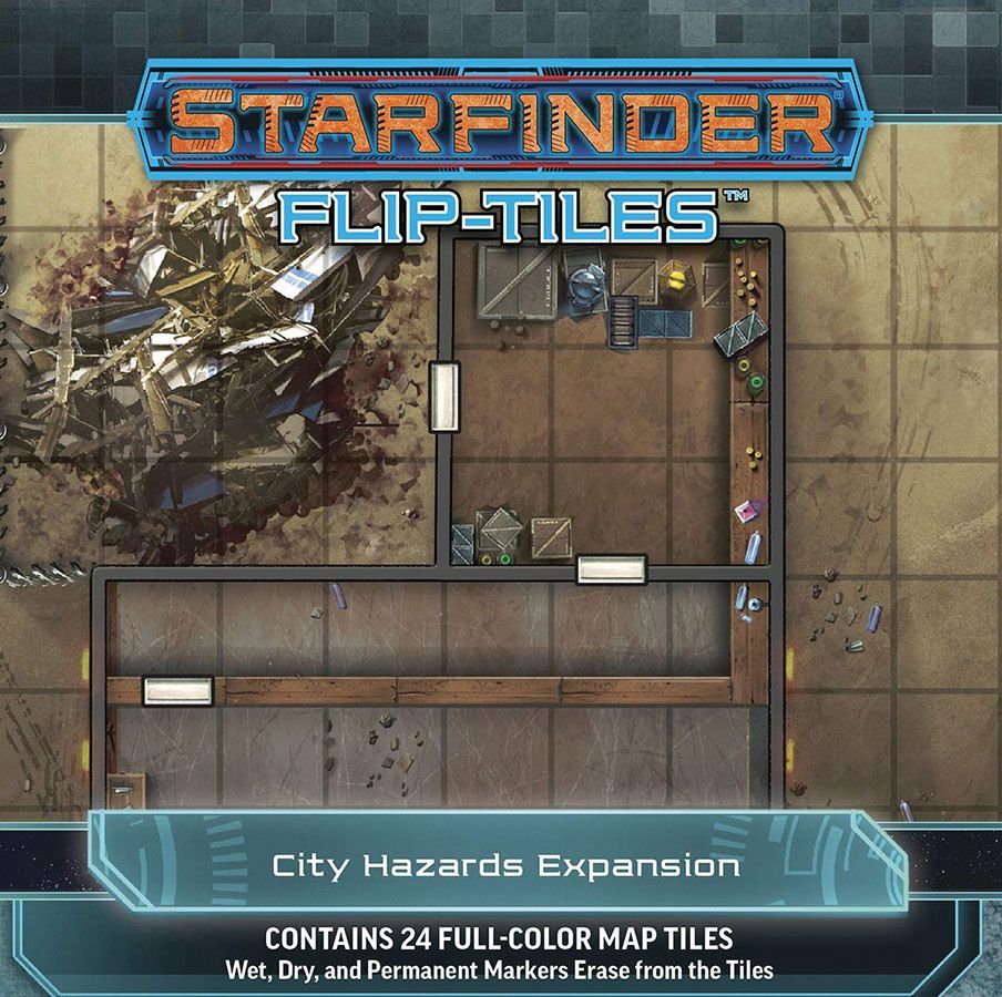 Starfinder Flip Tiles City Hazards RPG Maps Paizo   