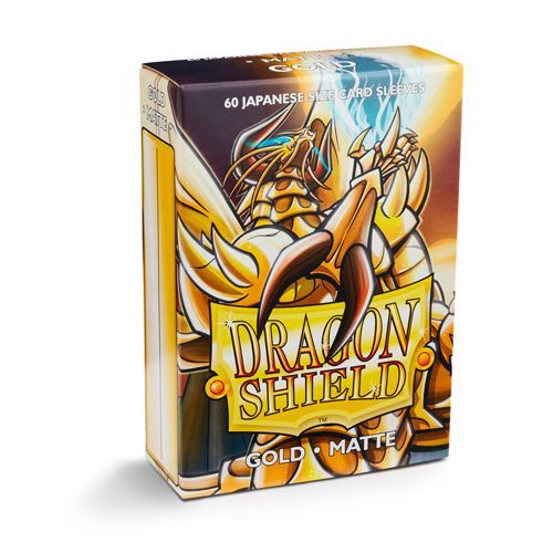 Dragon Shield Matte Japanese Size Sleeves 60ct Gold (11106) Supplies Arcane Tinmen   