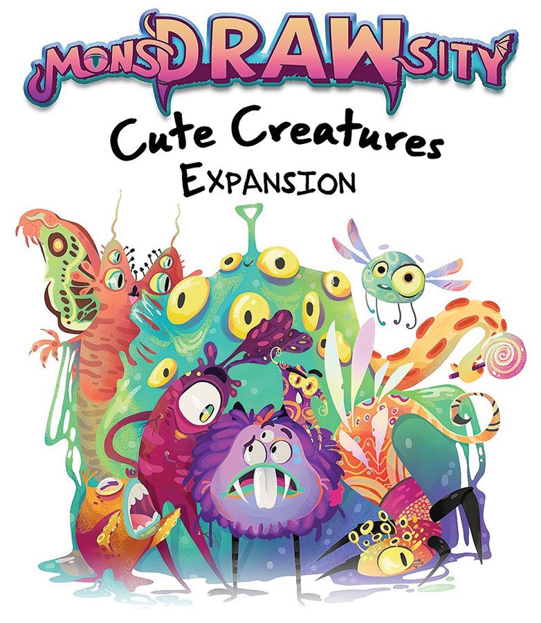 MonsDRAWsity Cute Creatures Expansion Board Games Other