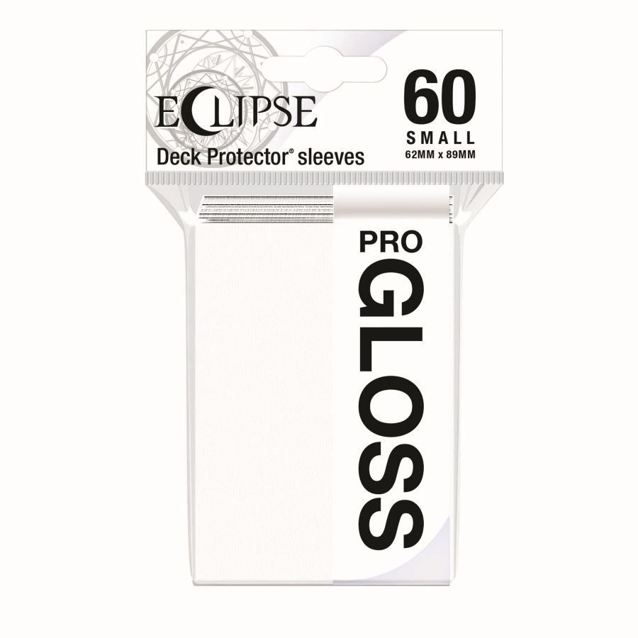 Ultra Pro Small Card Game Sleeves 60ct Eclipse Gloss White (15624) Supplies Ultra Pro   