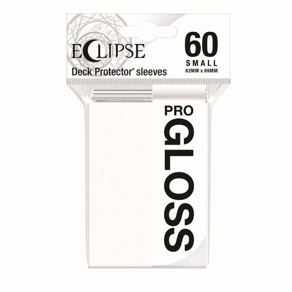 Ultra Pro Small Card Game Sleeves 60ct Eclipse Gloss White (15624)  Ultra Pro   