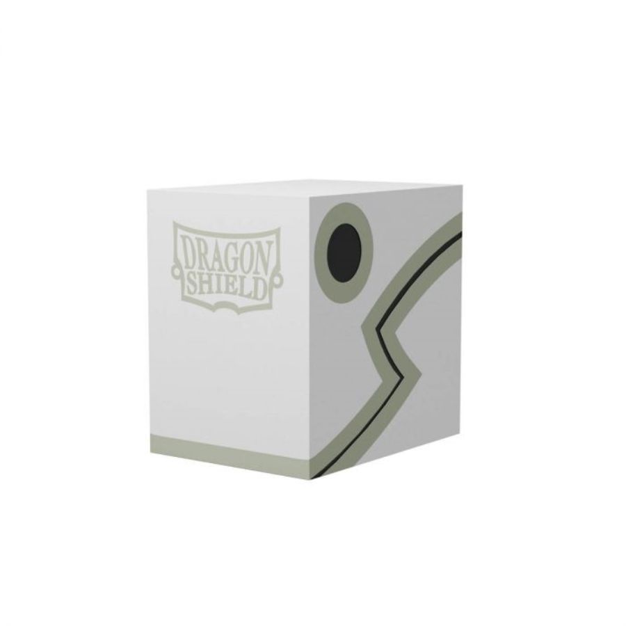 Dragon Shield Double Shell Deck Box White/Black (30605) Supplies Arcane Tinmen   