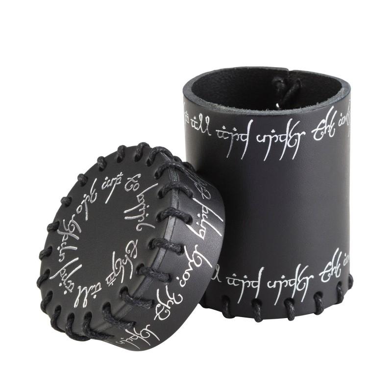 Q-Workshop Elvish Black Leather Dice Cup Dice Q Workshop
