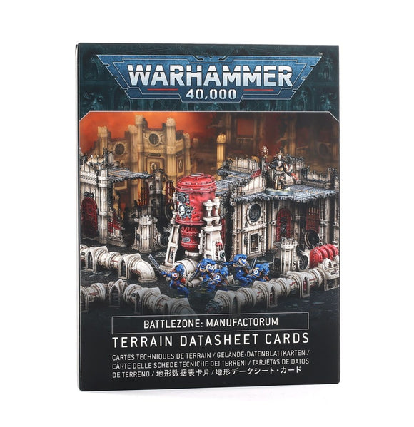 Warhammer 40K Battlezone Manufactorum Terrain Datasheet Cards Miniatures Candidate For Deletion   
